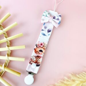 Attache tétine bébé savane