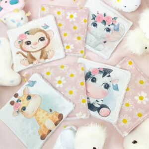 Set de lingettes savane fleurie