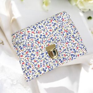 Pochette plate fleurie